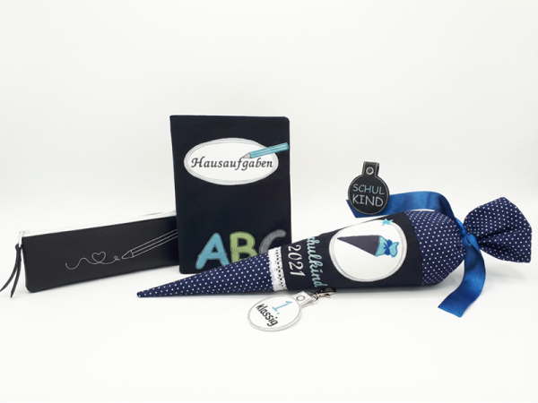 Einschulungs Set - doodle Stickdatei